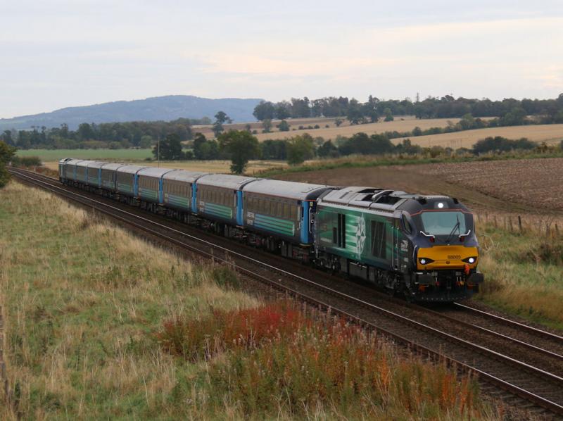 1Z06_Perth_Gleneagles: 68005 TnT 68006 on return working from Perth. Photo of 1Z06_Perth_Gleneagles