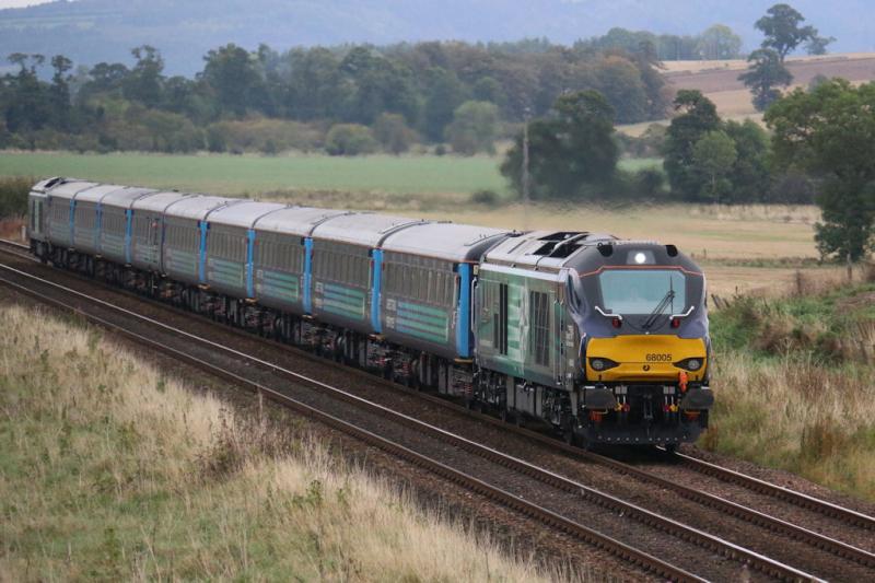 1Z06_Perth_Gleneagles: 68005 TnT 68006 on return working from Perth. Photo of 1Z06_Perth_Gleneagles