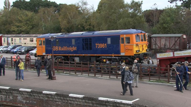 class 73: class 73 loaded on low-loader at GCR ready to go to brush works after running in & testing on GCR Photo of class 73