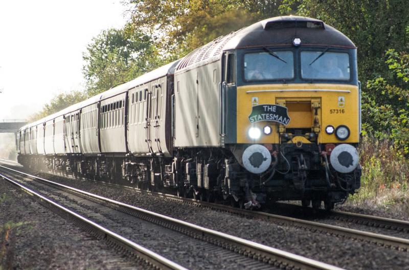 57316: 57316 at Forgandenny. 11/10/14. Photo of 57316