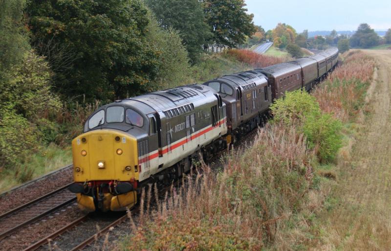 IH82_Kingussie_Dundee_Royal Scotsman: Passing luncarty on 09/10/14 Photo of IH82_Kingussie_Dundee_Royal Scotsman