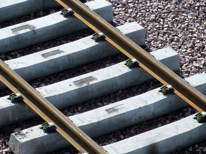 Close up of newly clipped track: Photo of Close up of newly clipped track