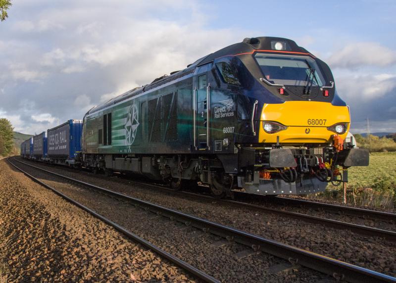 68007: 68007 as 4D47 at Forgandenny. 24/10/14. Photo of 68007