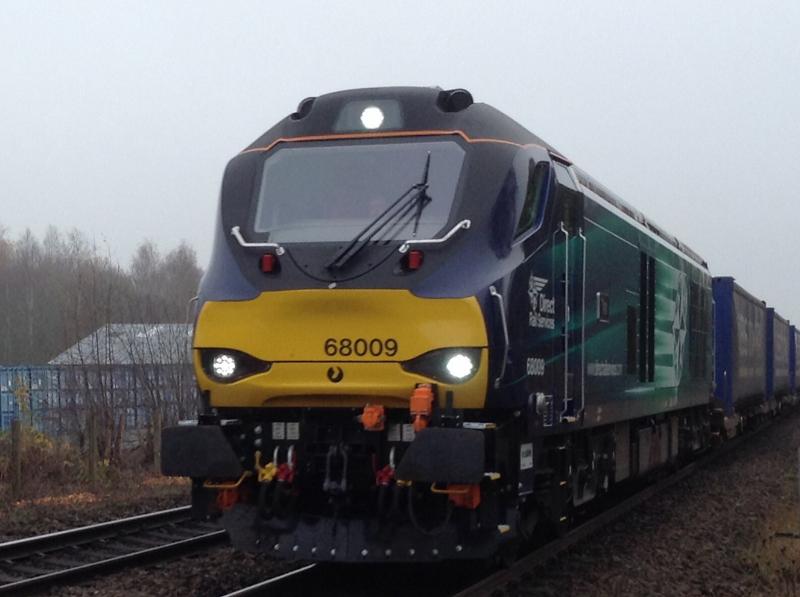 Class 68: Class 68 68009 Titan through Stirling on its way to Aberdeen at 12.40 today Photo of Class 68
