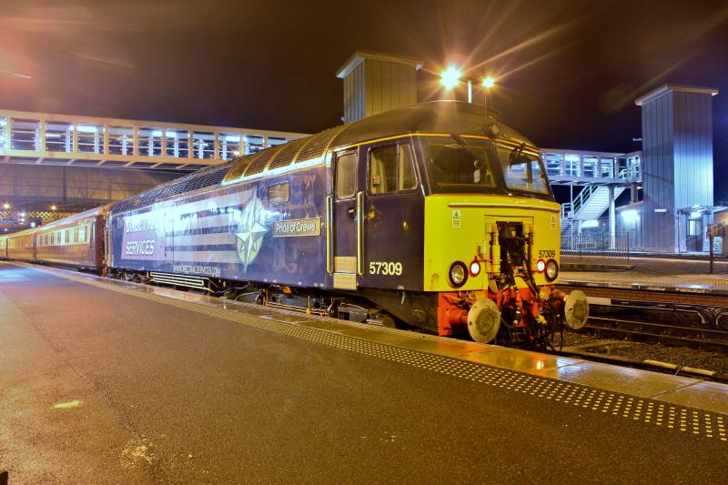 57309 glasgow central-glasgow central northern belle 13.12.14.: Photo of 57309 glasgow central-glasgow central northern belle 13.12.14.