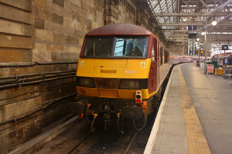 90020 glasgow central 17.09.14.: Photo of 90020 glasgow central 17.09.14.