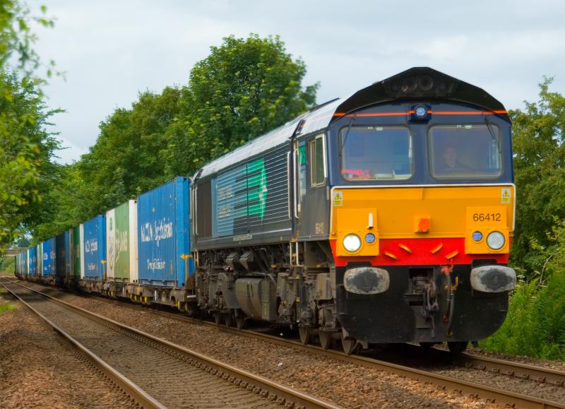 66412: 66412 at Forgandenny Photo of 66412