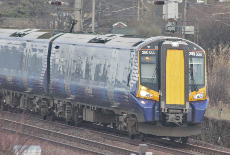 380006: passing Falkland yard Photo of 380006
