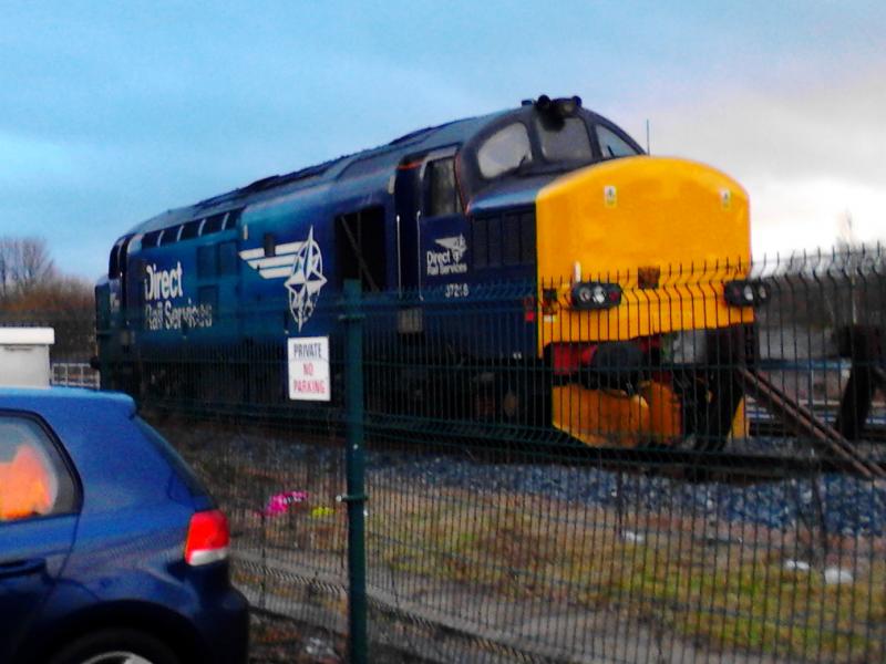 Class 37: Class 37 37218 at Stirling 27/01/15 Photo of Class 37