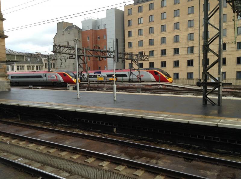 Class 390: Class 390 390155 & 390132 at Glasgow Central on 09/02/15 Photo of Class 390