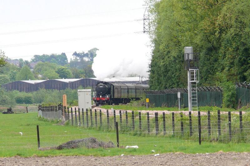 The Great Marquess 61994 heading for Stirling at Blackgrange: Opening run of the festival special as it rounds the Cambus curve. Photo of The Great Marquess 61994 heading for Stirling at Blackgrange