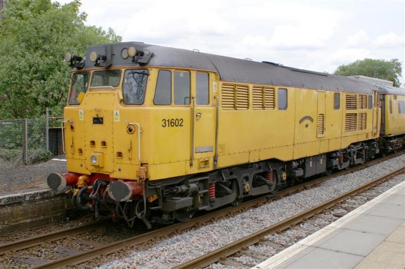 31602: 31602 Awaits the road to Ayr with the 1Q18 from Barrhead on the 19th May Photo of 31602