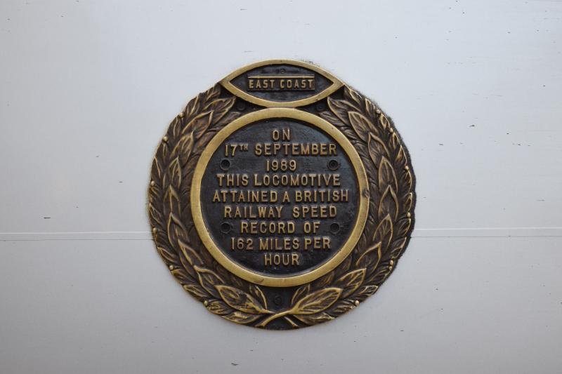 Photo of 91110 speed record plaque