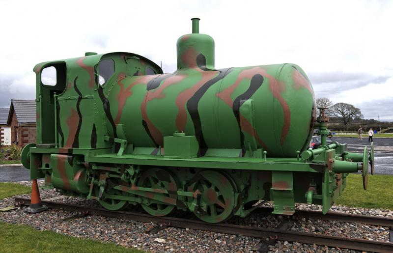 BARCLAY FIRELESS LOCO.jpg: THIS IS AT THE EXCELLENT DEVIL'S PORRIDGE MUSEUM SITUATED ON THE ANNAN ROAD AT EASTRIGGS---A MUST VISIT! Photo of BARCLAY FIRELESS LOCO.jpg