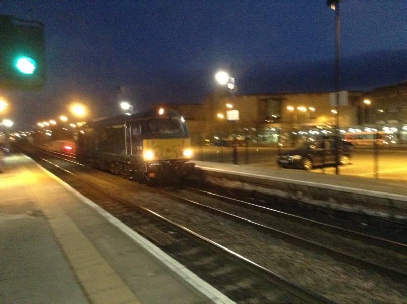 Class 67: Class 67 67004 through Stirling at 19.11 on its way to Inverness Photo of Class 67