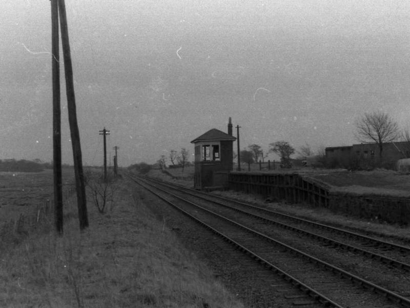 Forestfield: The remains of Forestfield station / signalbox photographed in the 1970`s. Photo of Forestfield
