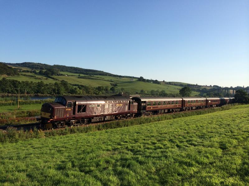 37516 Royal Scotsman Walnut Grove July 2014: 37516 on a sunny July evening working from Perth to Dundee Photo of 37516 Royal Scotsman Walnut Grove July 2014