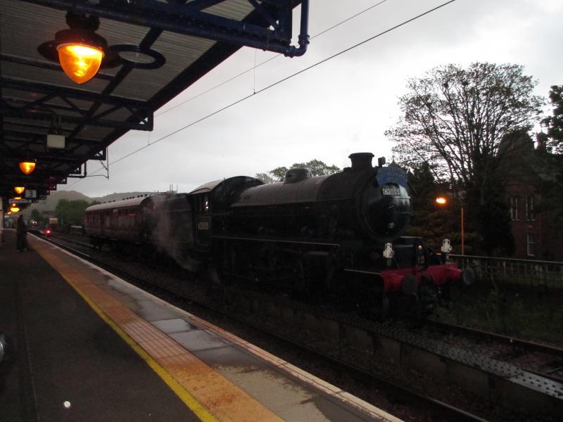 Photo of K1 62005 heading towards the sidings 16 May 2015