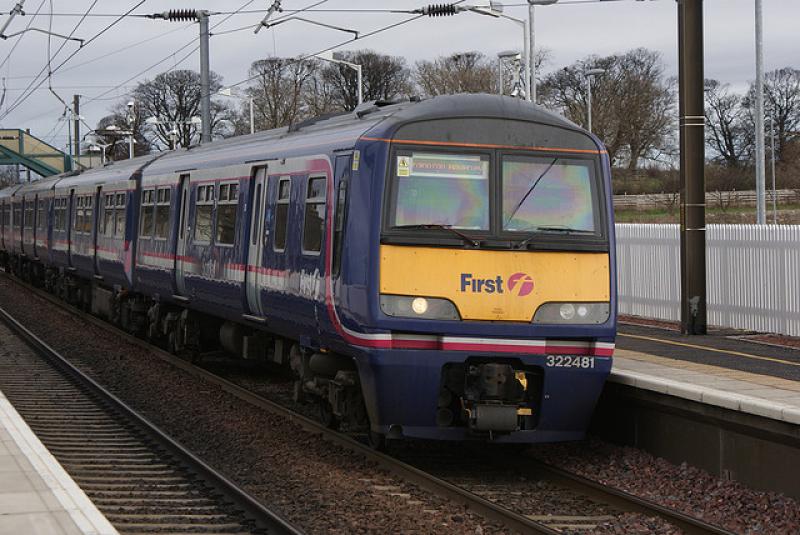 Class 322 481: Class 322 482 at Prestonpans Photo of Class 322 481