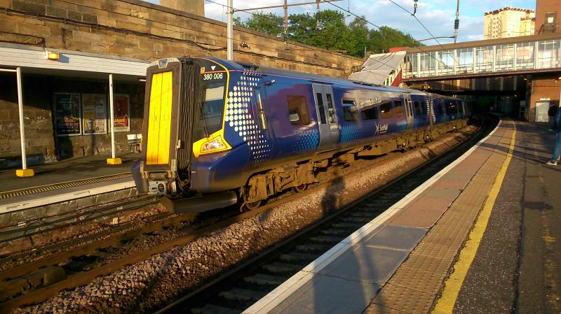 380 006: At Motherwell it come from Ayr on its way to Edinburgh Waverley Photo of 380 006