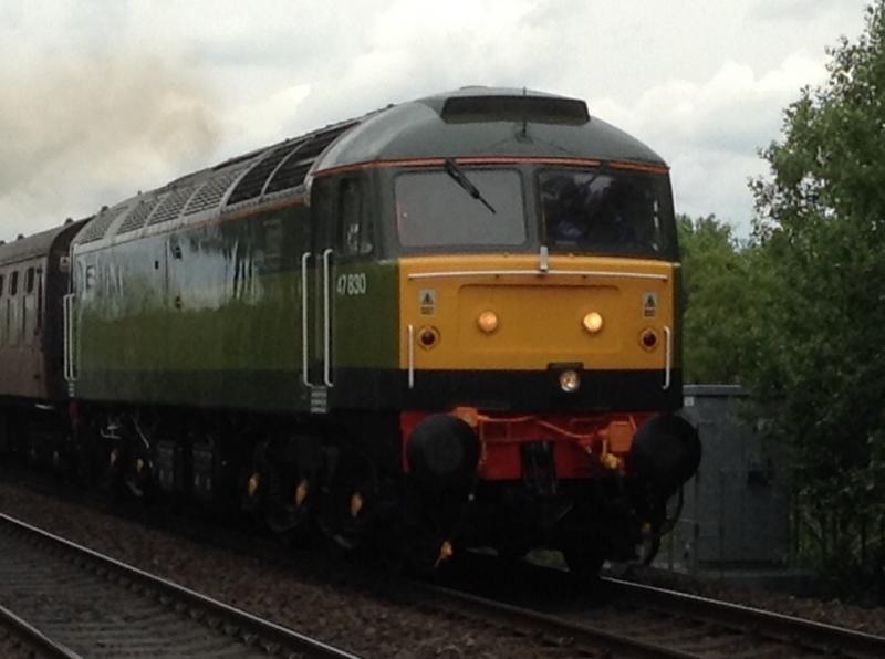 Class 47: Class 47 47830 through Stirling heading to Bo'ness from Thornton on Monday 15 th June 2015 Photo of Class 47