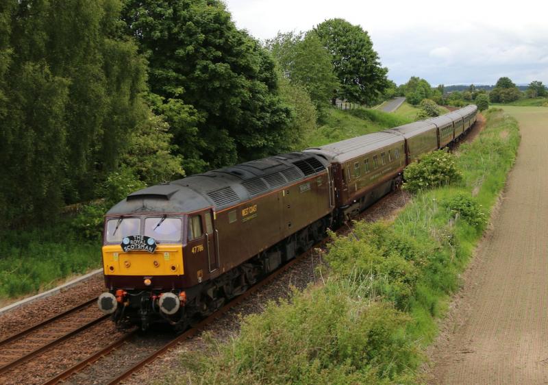 47786 - The Royal Scotsman: Waulkmill Bridge Luncarty Photo of 47786 - The Royal Scotsman