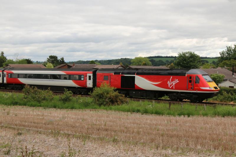 Photo of 43312 in the fizzy pop livery on the Highland Chieftain