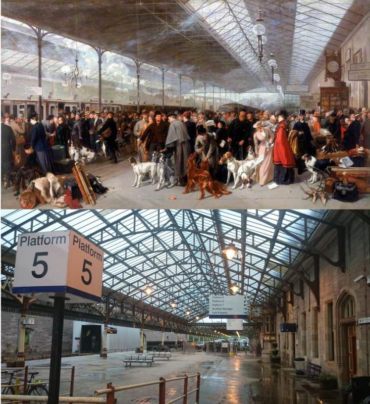Coming South Then vs Now: An attempt to recreate the painting Photo of Coming South Then vs Now
