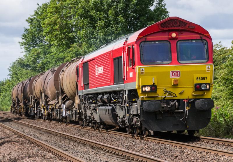66097: 66097 passes Forgandenny with additional 6A32. 29/07/15 Photo of 66097