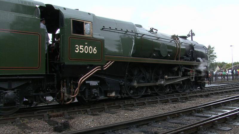 35006 first move in steam since 1964..............: gloucester & warwick railway 9.8.2015 Photo of 35006 first move in steam since 1964..............