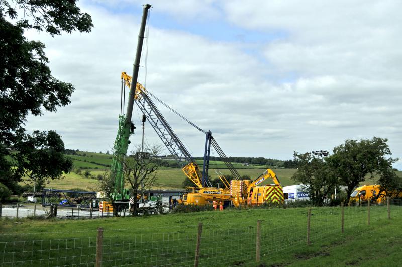 Photo of Polquhap Recovery Crane gets set up