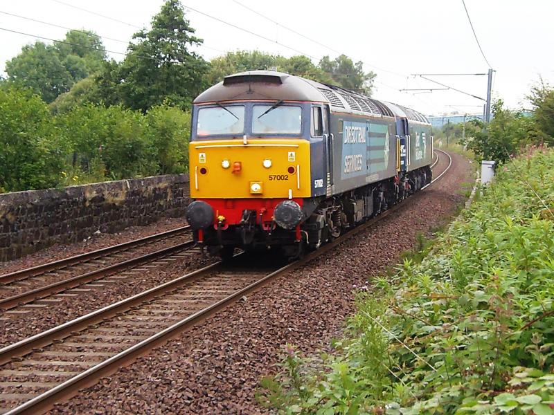 000B: Carlisle drs to Mauchline through Glengarnock Friday 14th August 2015 57002 / 57306 l/e Photo of 000B