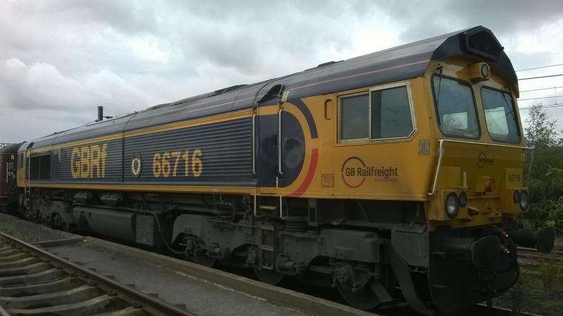 66716 Millerhill: 66716 sitting behind the shed at Millerhill on 22/08/15. Photo of 66716 Millerhill
