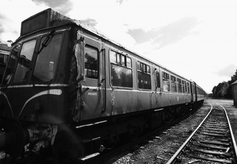 Class 107 : Out of Use and rusting away at Boat Of Garten yard. Photo of Class 107