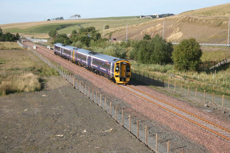 158 on the Waverley route: 158 heading south just past the old Heriot station on the Waverley Route. 27/09/2015 Photo of 158 on the Waverley route