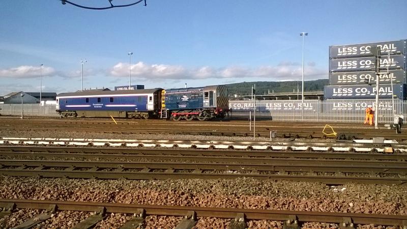 Bit of a Whoopsie at Inverness Depot today: Shunter derailed at Inverness TMD
Caledonian Sleeper Cancelled. Photo of Bit of a Whoopsie at Inverness Depot today