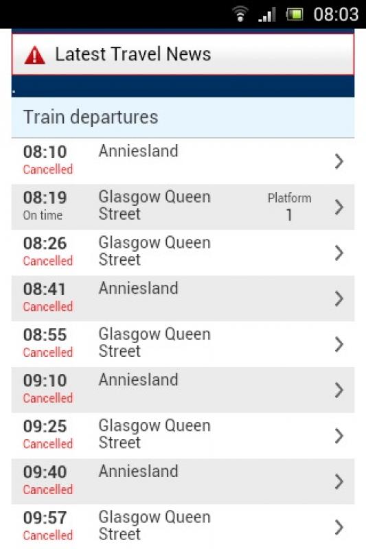 Not a good day at Maryhill: One train away to Fife, the other broke down, leaving just the random Oban train. Photo of Not a good day at Maryhill