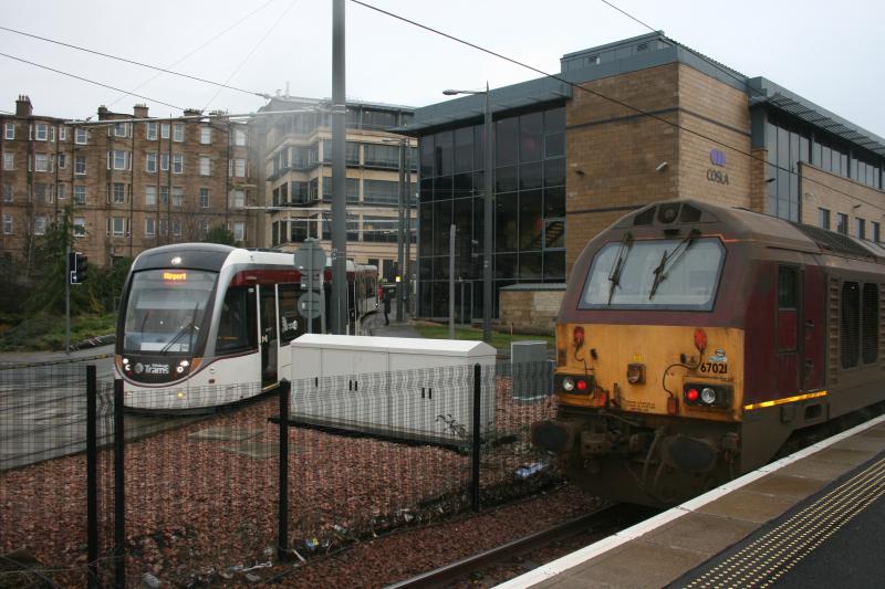 67021 fife DBS - 1Z71 : 67021 at Haymarket. 09.12.15 Photo of 67021 fife DBS - 1Z71