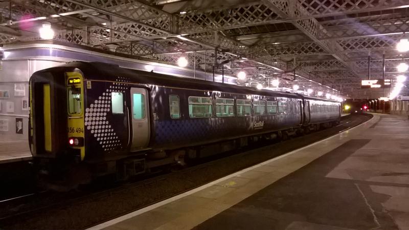 Nearly the end: Friday 10th Dec 2015. The Stranraer - Glasgow stops at Paisley Gilmour Street, this service stops after the new timetable kicks in on 13th. With a change at Ayr needed now Photo of Nearly the end