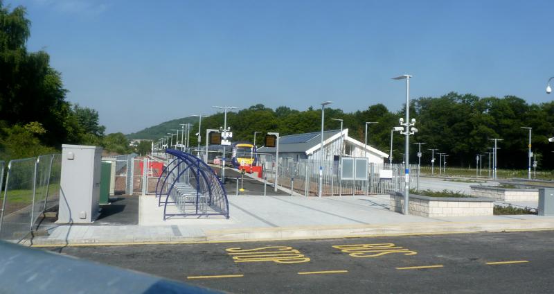 Photo of Tweedbank station and bus stop
