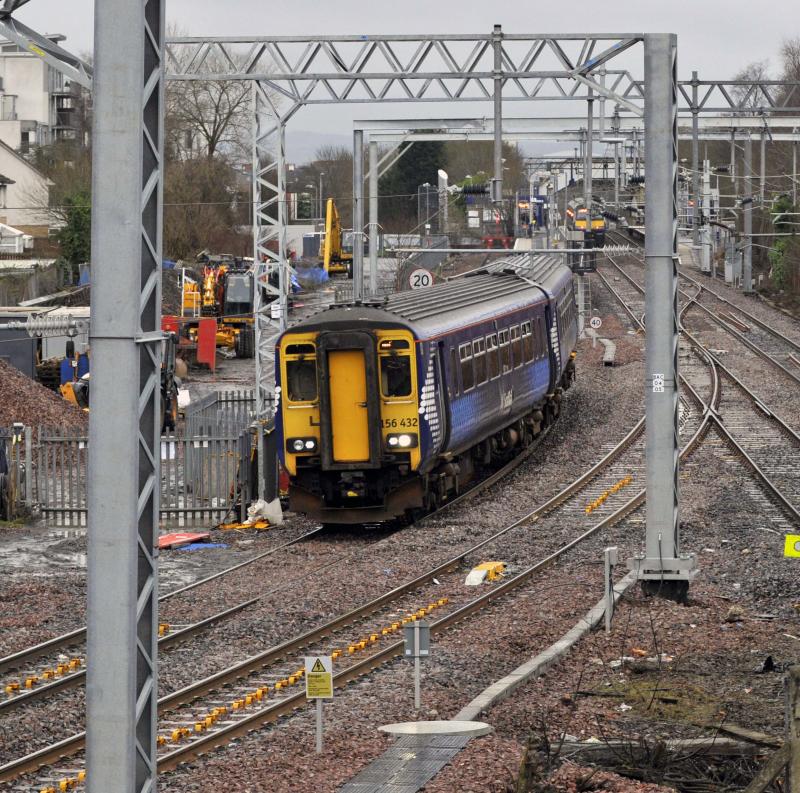 Anniesland- Queen Street At Anniesland: 156432 leaves Anniesland Station on its short journey to Queen Street.
Sunday 24th Jan 2016 Photo of Anniesland- Queen Street At Anniesland