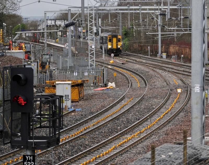 Photo of 156508 Traversing The New Cross Over At Anniesland