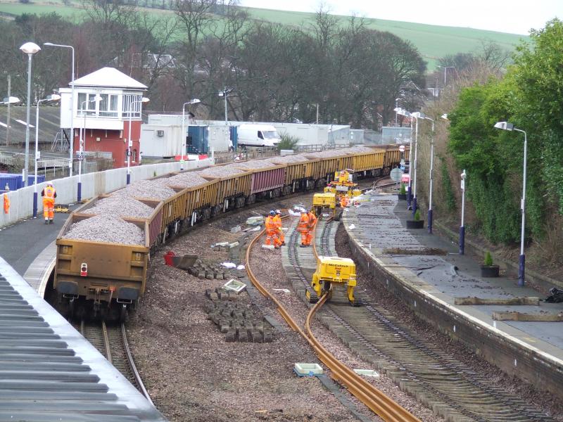 Photo of Busy work scene at Cupar 31 Jan 2016