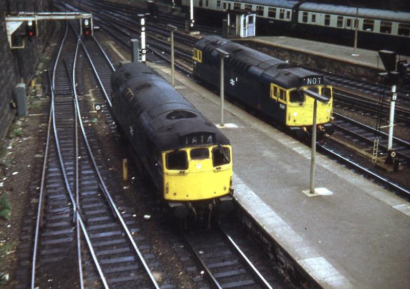 Two 27s at Queen Street 21 August 1973: Light locos between duties Photo of Two 27s at Queen Street 21 August 1973