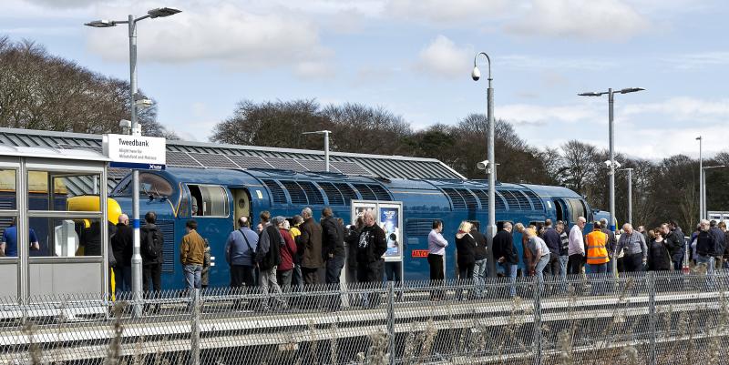 TWEEDBANK STATION 55009 9.4.16.jpg: Photo of TWEEDBANK STATION 55009 9.4.16.jpg