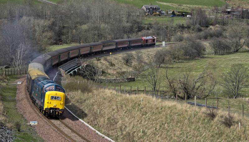 55009 BRIDGE 67 NORTH OF STOW 9.4.16 A.jpg: Photo of 55009 BRIDGE 67 NORTH OF STOW 9.4.16 A.jpg