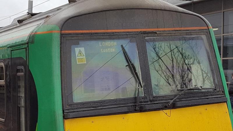 A new destination from Partick: 320.411 calls at Partick on 28th April on the 1811 to Larkhall and not as the destination suggests! Photo of A new destination from Partick