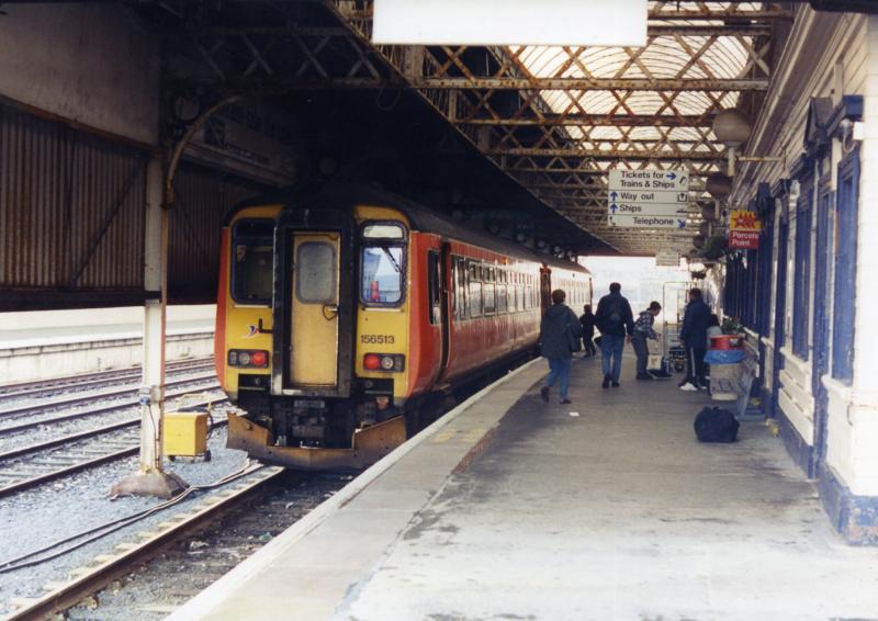 .....to South: 156513 at Stranraer in October 1996. Photo of .....to South