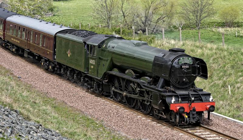 FLYING SCOTSMAN BRIDGE 67 NEAR STOW (2).jpg: Photo of FLYING SCOTSMAN BRIDGE 67 NEAR STOW (2).jpg