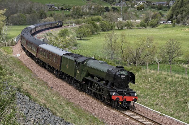 FLYING SCOTSMAN BRIDGE 67 NEAR STOW (1).jpg: Photo of FLYING SCOTSMAN BRIDGE 67 NEAR STOW (1).jpg